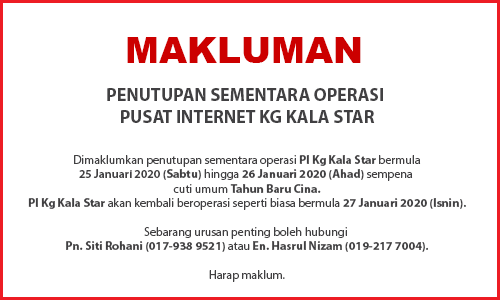 NOTIS PENUTUPAN PI TBC 2020