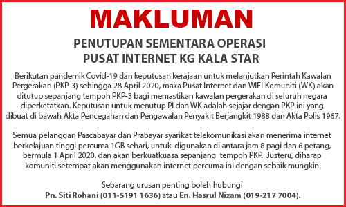 NOTIS PENUTUPAN PI LATEST