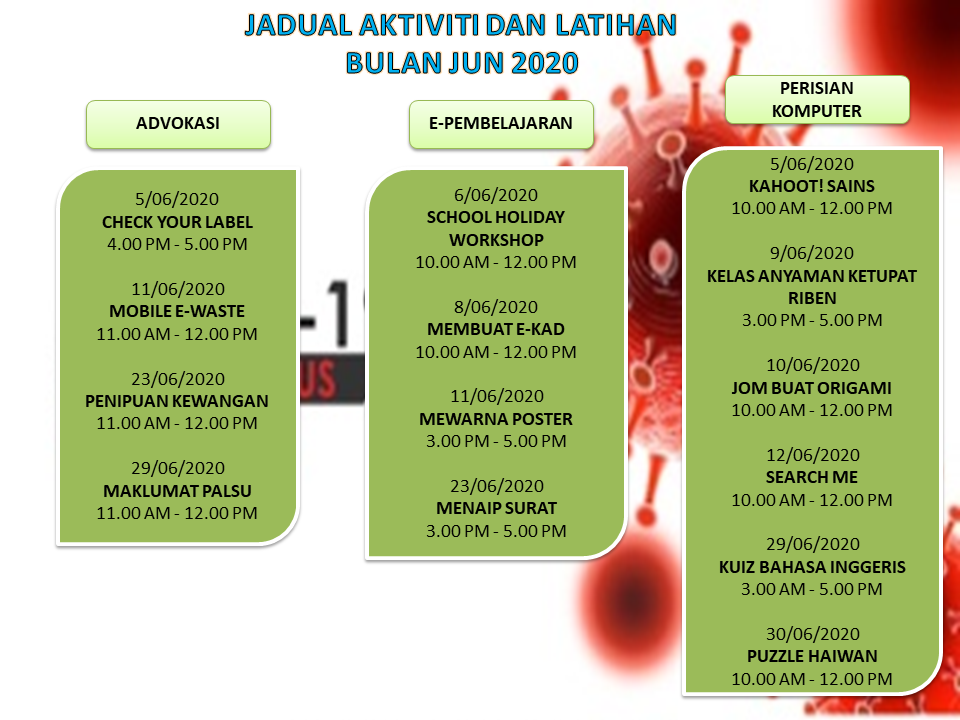 JADUAL AKTIVITI JUN 2020