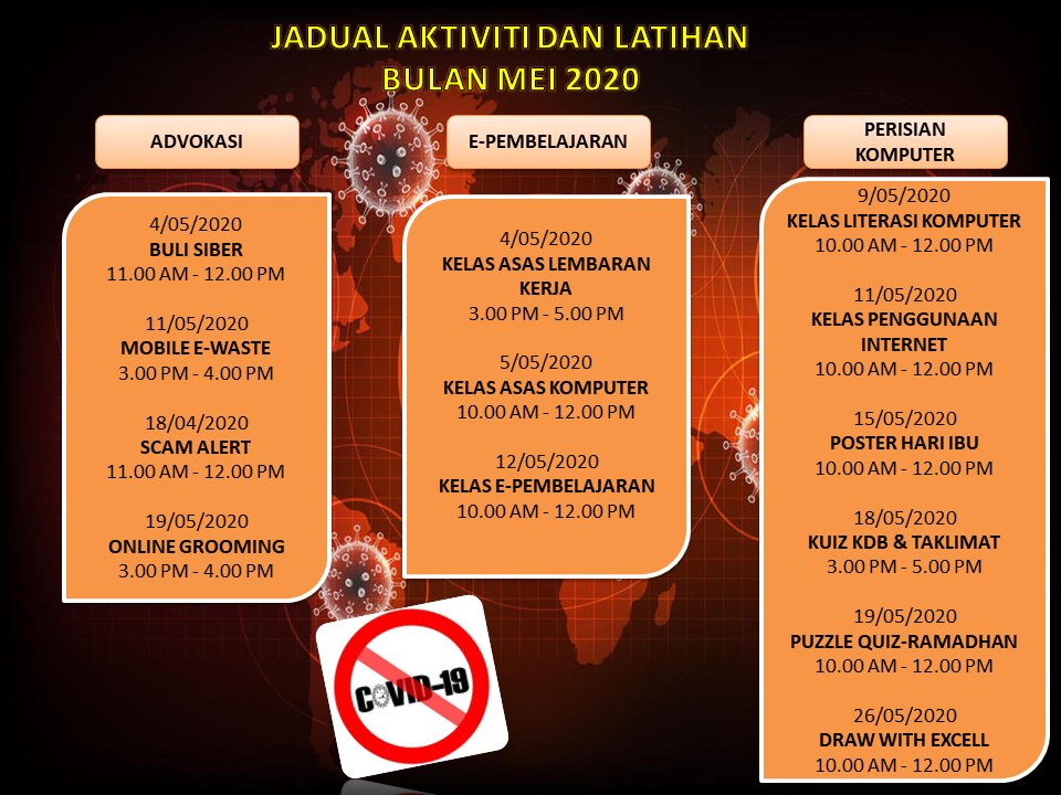 JADUAL AKTIVITI MEI 2020