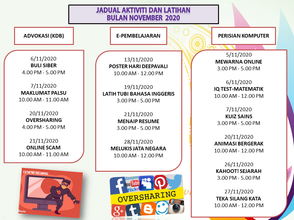 JADUAL AKTIVITI NOVEMBER 2020
