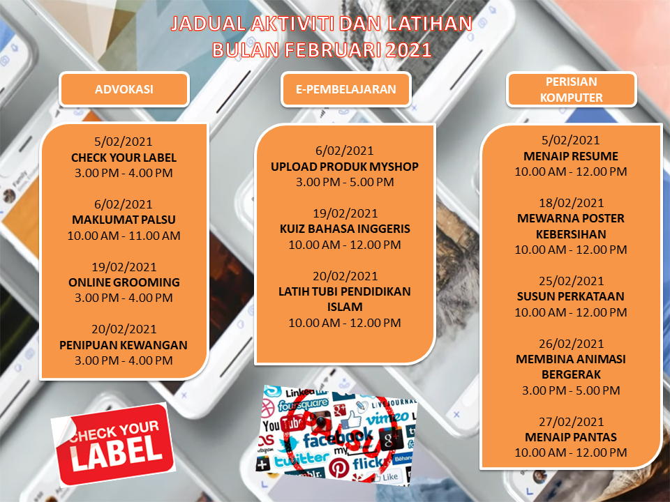 JADUAL AKTIVITI FEBRUARI 2021