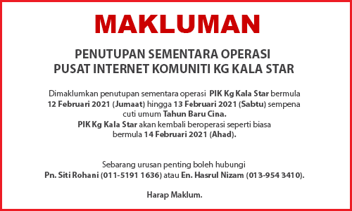 NOTIS PENUTUPAN PI TBC