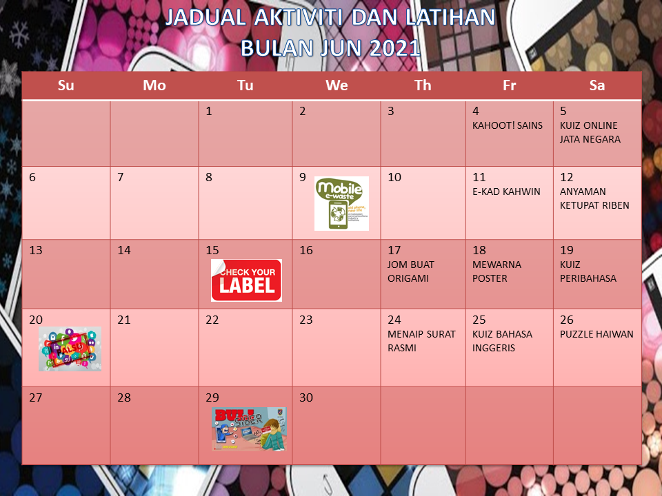 JADUAL AKTIVITI JUN 2021