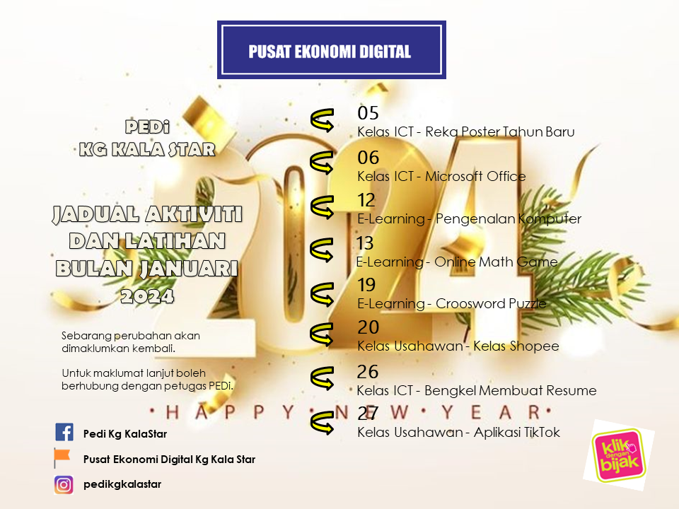 JADUAL AKTIVITI JANUARI 2024